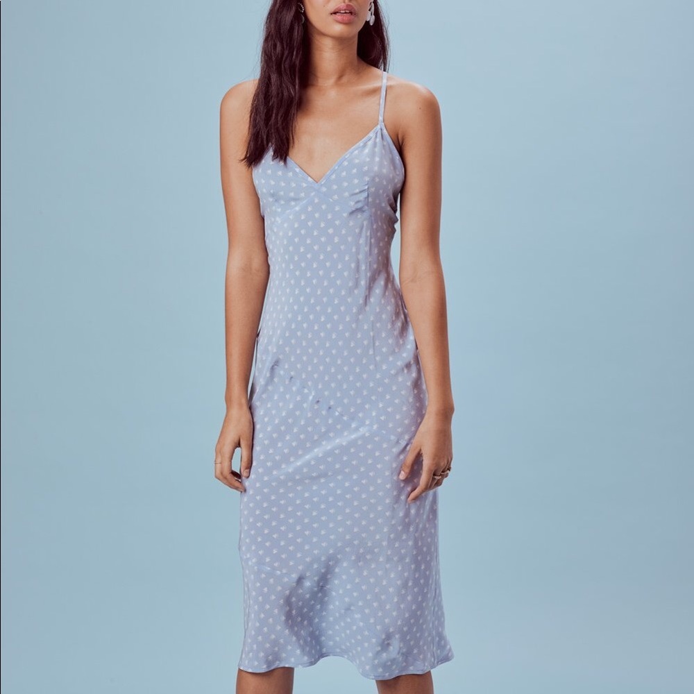 Forloveandlemons sweetheart midi dress periwinkle